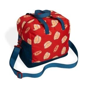 Raising Cane's Sauce Retro Bag Tote Shoulder Picnic Bag Adjustable Strap Zip Red